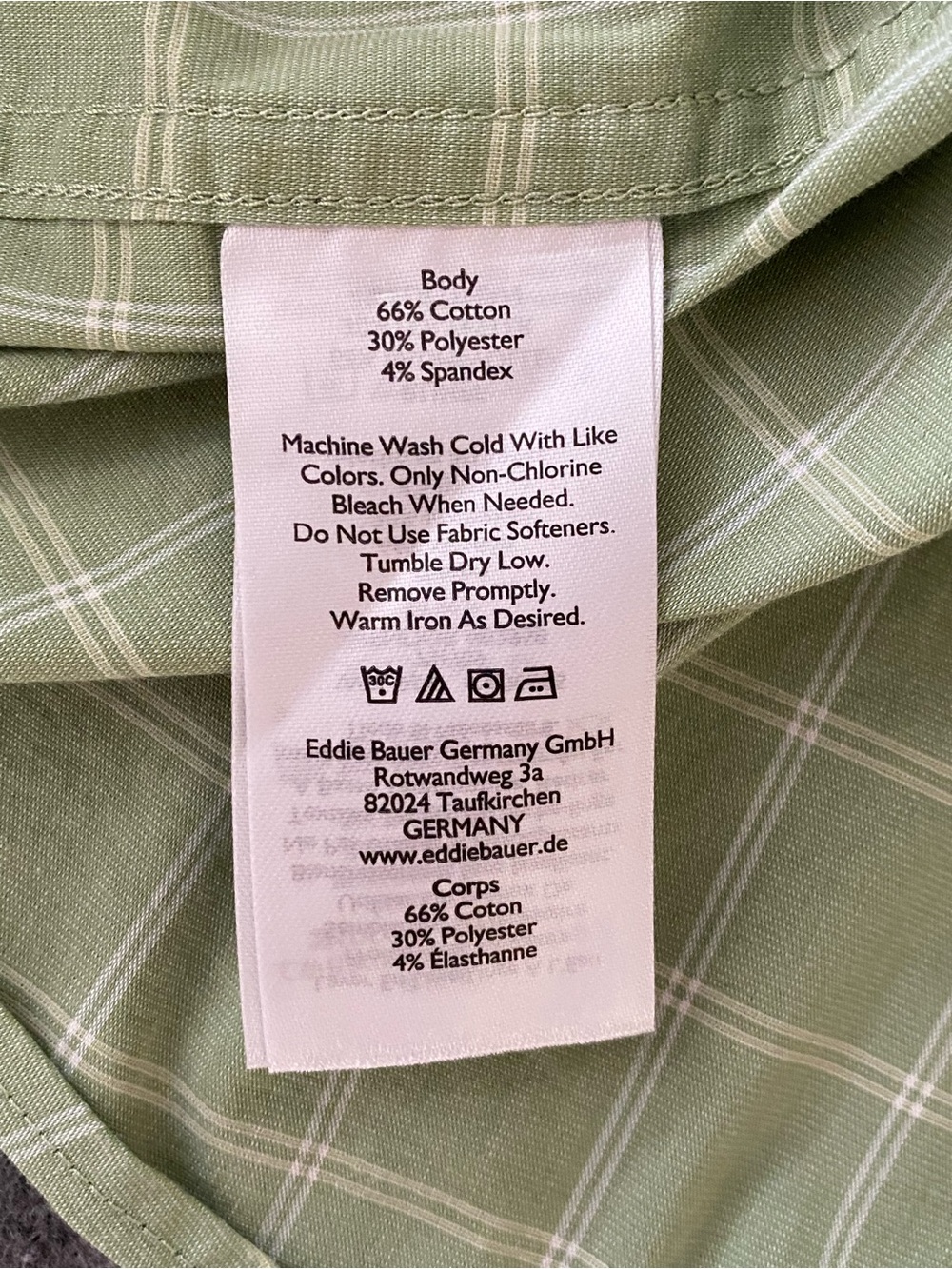 Eddie Bauer Classic Green Plaid Button-Down Shirt XL Outdoors Dadcore Minimalist - Picture 13 of 15